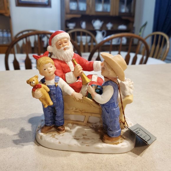 Home Interiors Other - Home Interior Denim Days1985 "Santa's Visit"#8924